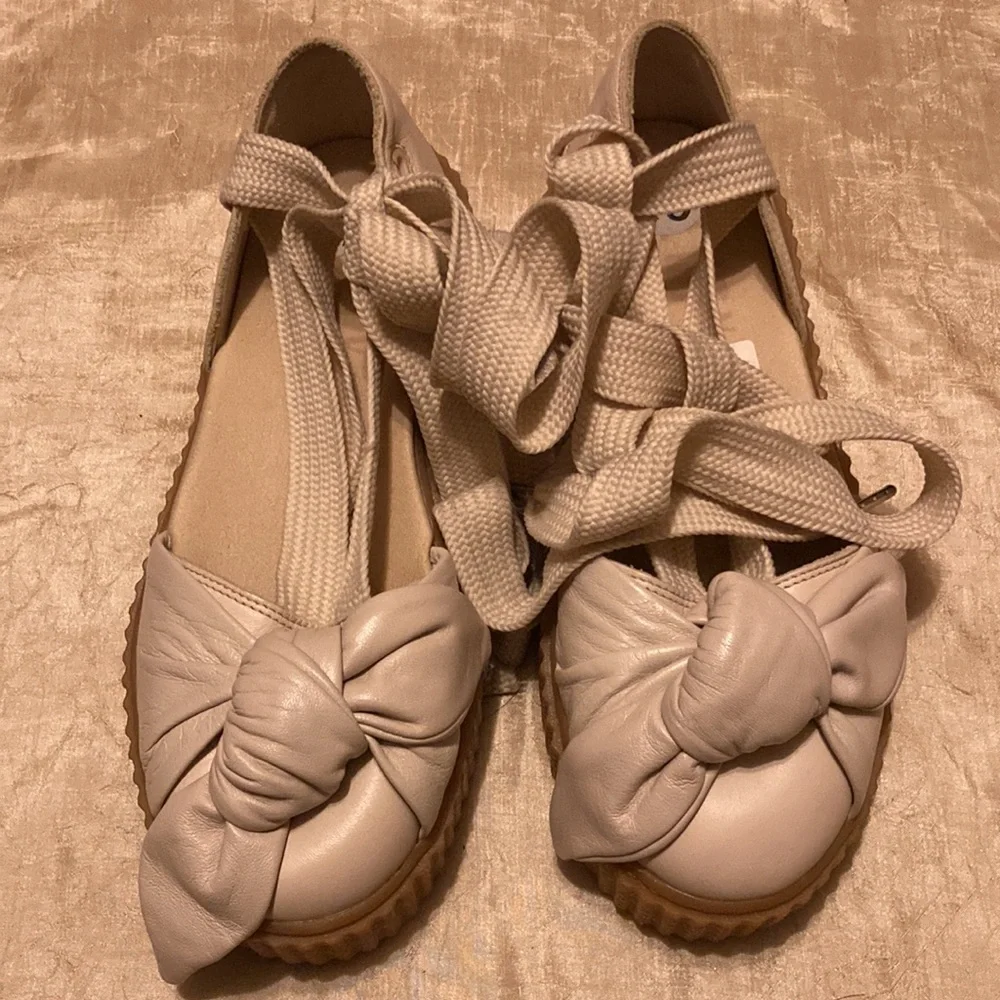 Fenty Puma Bow Creeper Leather Platform Sandals